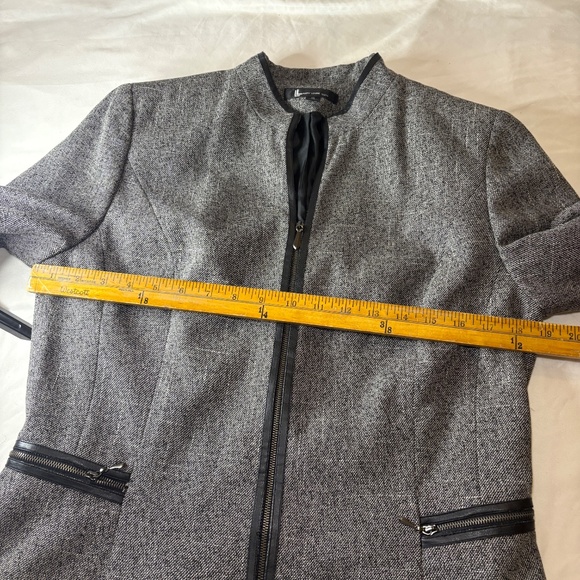 VTG NWT Larry Levine Classics Women's 3pc Blazer Pants Skirt Suit Set Sz 10 B/W - Picture 6 of 15